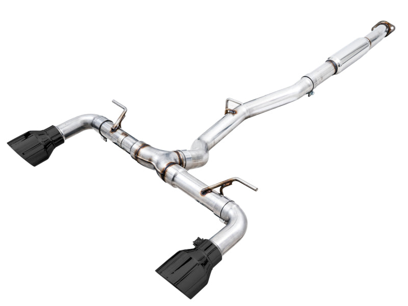 AWE Tuning Subaru BRZ / Toyota GR86 / Toyota 86 Track Edition Cat-Back Exhaust- Diamond Black Tips - 3020-33279