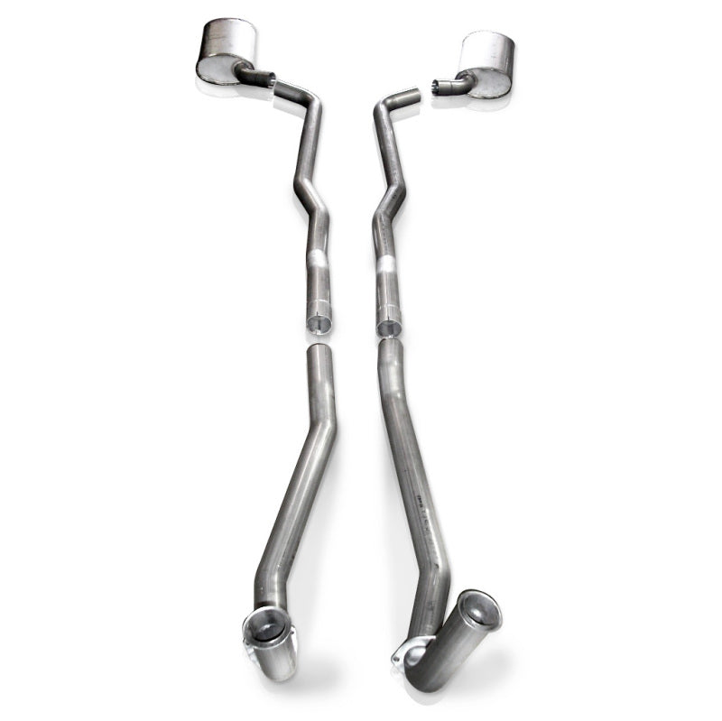 Stainless Works 1968-72 Corvette Exhaust BB Standard Trans 2-1/2in Factory Connect - V6814100S