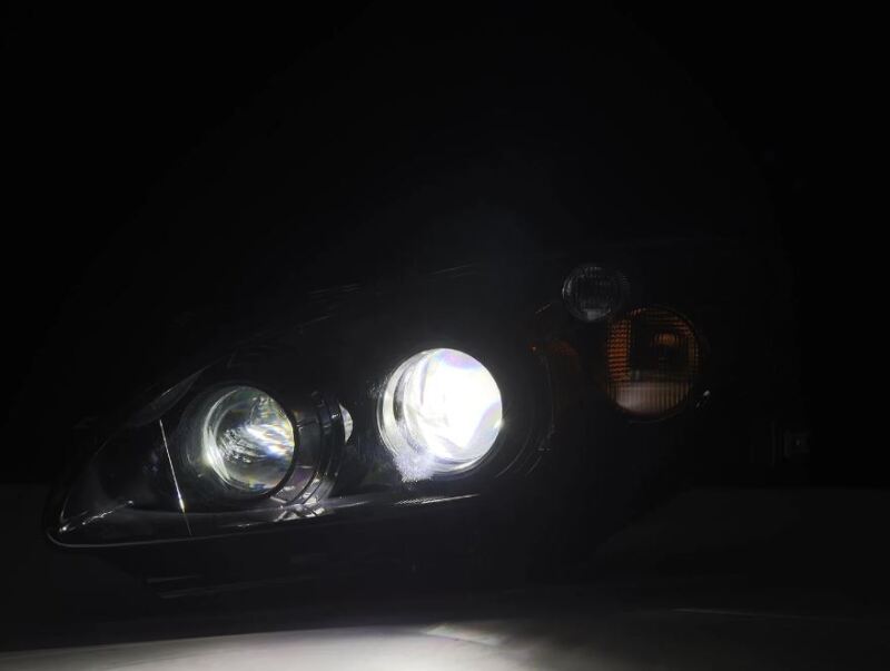AlphaRex 99-09 Honda S2000 LUXX-Series Projector LED Headlights - Alpha-Black - 880270