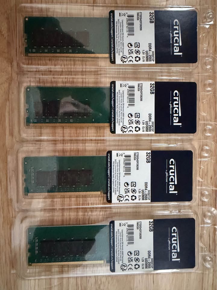 Crucial 32 GB DDR4-2666 MHz Desktop Memory (Single Module)