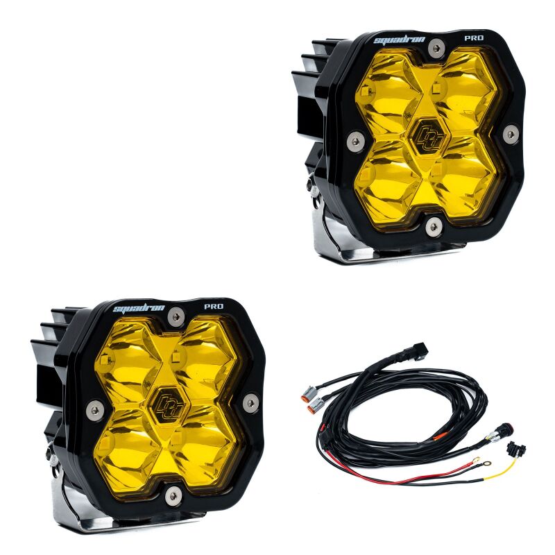 Baja Designs Squadron 2.0 Pro LED Spot (Pair) - Baja Amber - 4978112