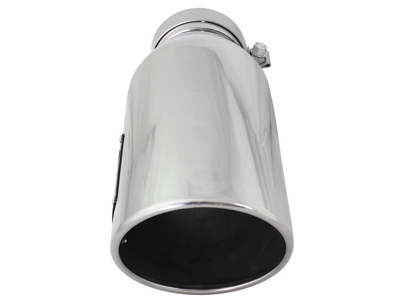 aFe Diesel Exhaust Tip Bolt On Polished 4in Inlet x 6in Outlet x 15in Long - 49T40601-P15