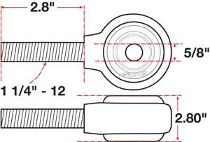 SPC Performance xAxis Rod End Ball Joint - 15749