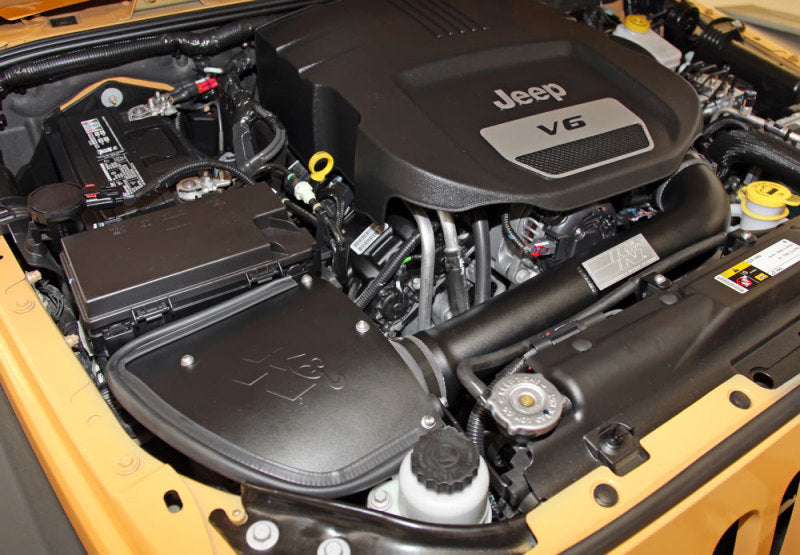 K&N 71 Series Performance Intake Kit for 12-18 Jeep Wrangler 3.6L V6 (12-15 CARB Approved) - 71-1566