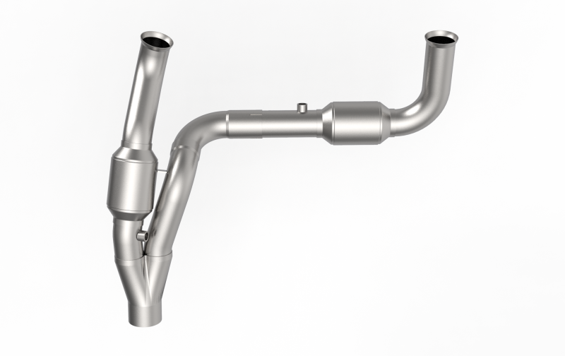 Kooks 07-18 Jeep Wrangler HEMI Swap 2.5in Stainless Steel GREEN Catted Y-Pipe - 37203300