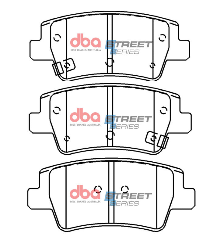 DBA 17-20 Hyundai Elantra GT Rear Street Series Brake Pads - DB15139SS