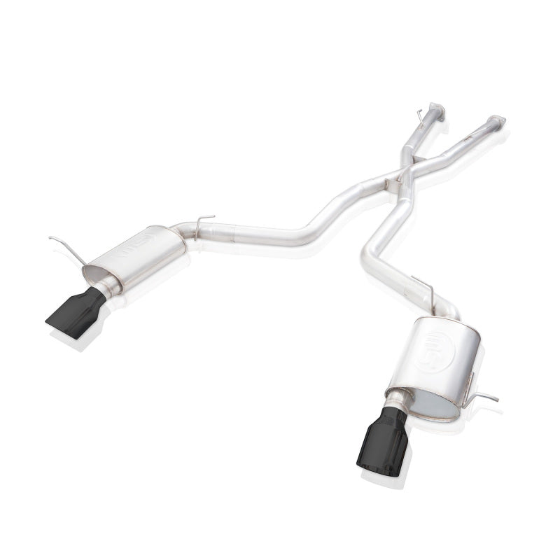 Stainless Works 18-19 Dodge Durango 6.4L Redline Catback Exhaust w/ Black Tips - DUR18CBR-B
