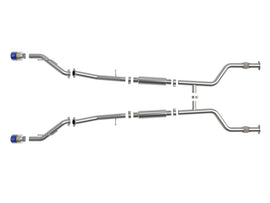 aFe POWER Takeda 2023 Nissan Z 2 1/2in 304 SS Cat-Back Exhaust System w/ Blue Flame Tips - 49-36138-L
