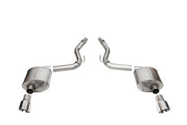 Corsa 24+ Ford Mustang GT Touring Axle-Back Dual Rear Exit with 4.5in Pro Series Polished Tips - 21256