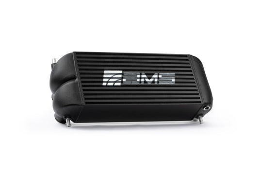 AMS Performance 2015+ Ford F-150 & Raptor 2.7L/3.5L EcoBoost Stock Loc. Intercooler (Black w/ Logo) - AMS.55.09.0001-3