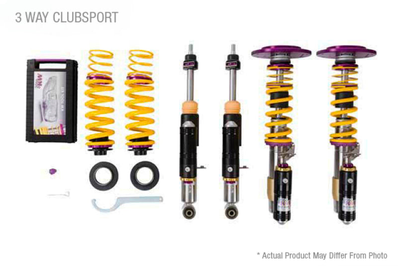 KW Porsche Turbo Coupe Convertible w/ PDCC Clubsport Coilover Kit 3-Way - 39771277