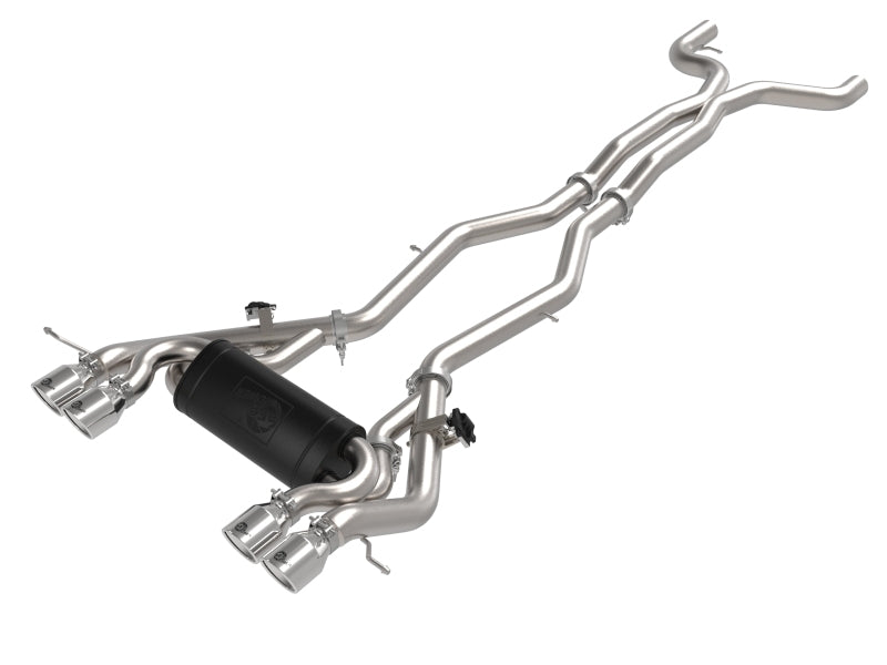aFe MACHForce XP Exhausts Cat-Back SS 21 BMW M2 Competition L6-3.0L w/Polished Tips - 49-36351-P