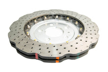 Load image into Gallery viewer, DBA 13-16 Audi RS5 (w/Scalloped edge Iron Discs) Rear 5000 Series Drilled Wavy Rotor w/Silver Hat - DBA52841WSLVXD