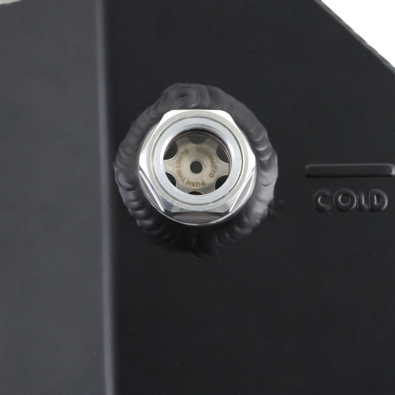Mishimoto 2015 Ford Mustang EcoBoost / 3.7L / 5.0L Aluminum Coolant Expansion Tank - Black - MMRT-MUS-15EBK