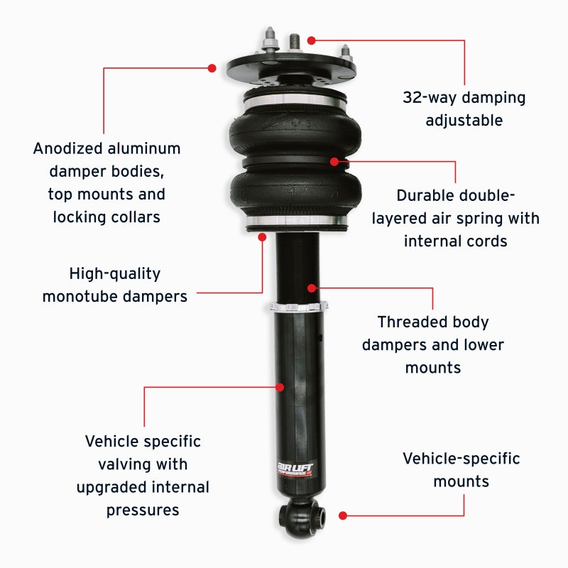 Air Lift Performance 89-00 Lexus LS400 Rear Air Suspension Kit - 76516