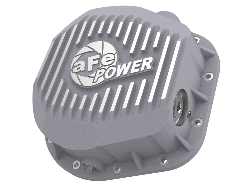 aFe Rear Differential Cover (Raw; Street Series); Ford Diesel Trucks 86-13 V8 (td) - 46-70020