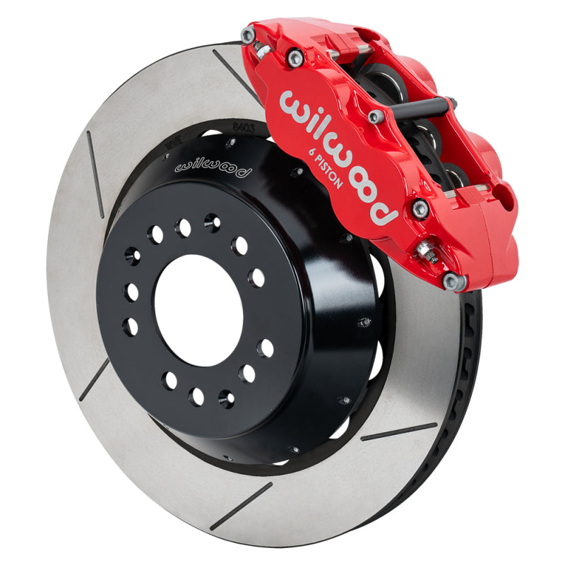 Wilwood kit front fnslr wwe 2IN. drop alum pro spindle 14.00 rotor GT red - 140-17986-R