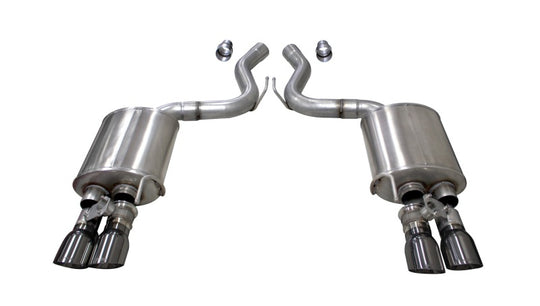 Corsa 2018-2023 Ford Mustang GT Fastback 5.0L 3in Sport Axle-Back Exhaust w/ 4in Gunmetal Tips - 21002GNM