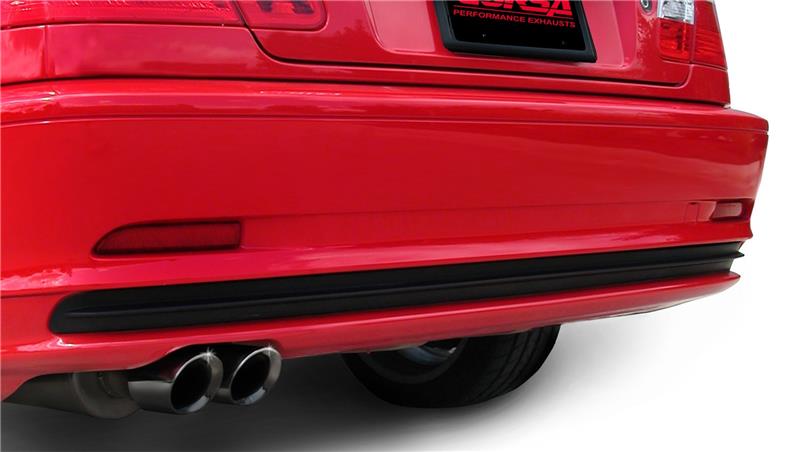 Corsa 2001-2006 BMW 325i/ci Convertible E46 Black Sport Axle-Back Exhaust - 14559BLK