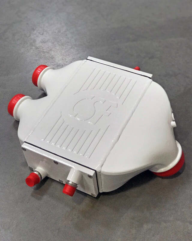 CSF 2014+ BMW M3/M4 (F8X) Top Mount Charge-Air-Cooler - Alpine White - 8082AW