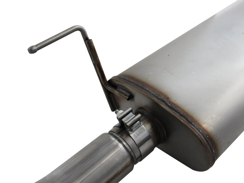 aFe MACHForce XP SS Exhaust 3in Cat-Back w/4.5in Polished Tip 11-14 Ford F150 Ecoboost V6 3.5Ltt - 49-43067-P