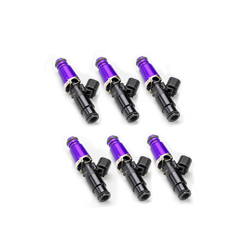 Injector Dynamics ID1300X 02-06 BMW M54 14mm (Purple) Adapter Top Injectors - Set of 6 - 1300.02.01.60.14.6