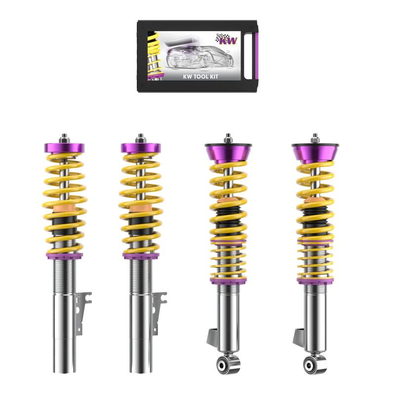 KW Coilover Kit V1 Porsche 911 (996) Carrera 2; incl. Convertible + Targa - 10271002