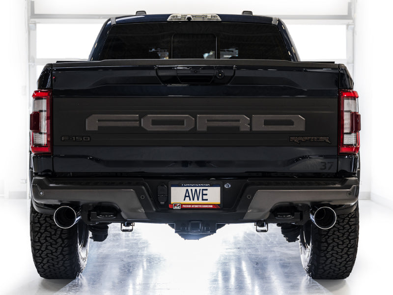 AWE Tuning Gen 3 Raptor SwitchPath Exhaust - Chrome Silver Tips - 3025-32356
