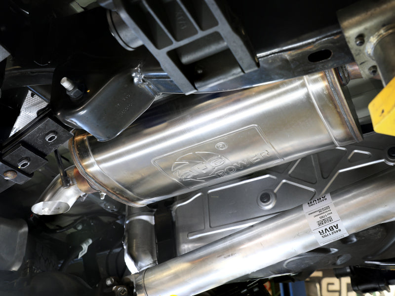 aFe 23-25 GM Colorado/Canyon L4-2.7L (t) ROCK BASHER 3 IN 409 Stainless Steel Cat-Back Exhaust - 49-44148