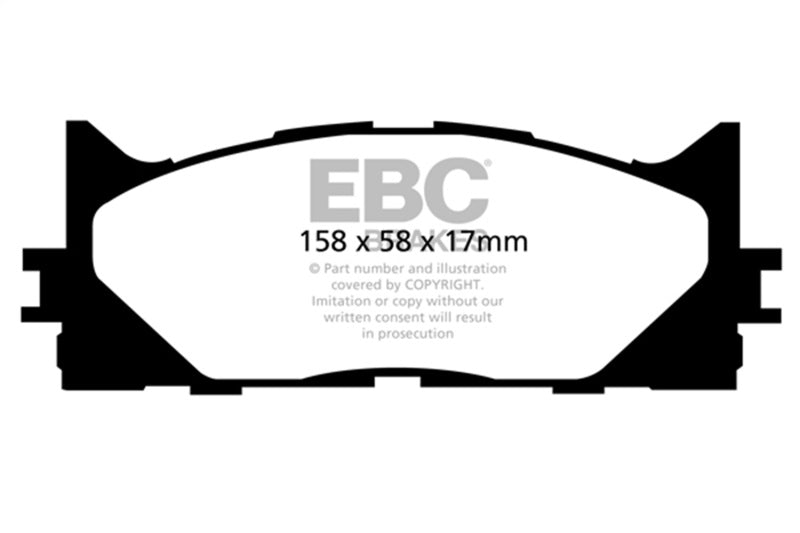 EBC 13+ Lexus ES300h 2.5 Hybrid Greenstuff Front Brake Pads - DP21790