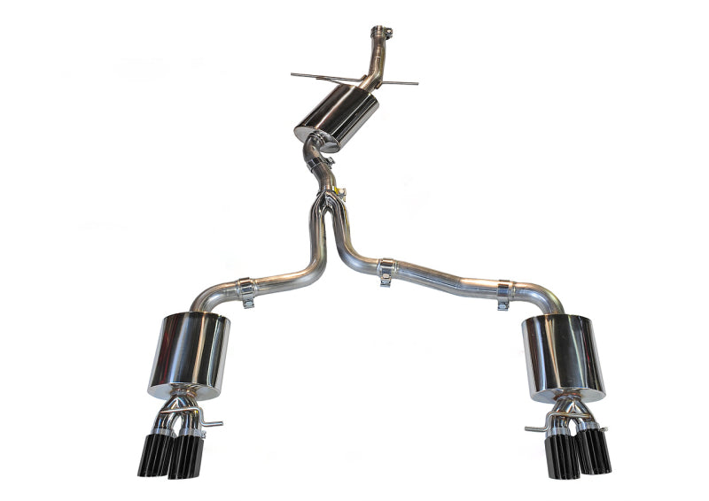 AWE Tuning Audi B8 A5 2.0T Touring Edition Exhaust - Quad Outlet Diamond Black Tips - 3015-43024
