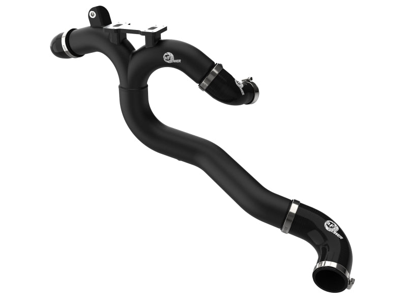 aFe 19-26 Genesis G70 V6 3.3L (tt) BladeRunner Aluminum Hot Charge Pipe - Black - 46-20808-B