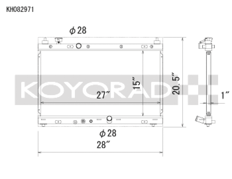 Koyo 15-20 Honda Fit 1.5L Radiator - KH082971