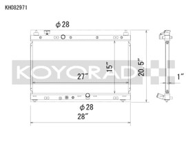 Koyo 15-20 Honda Fit 1.5L Radiator - KH082971