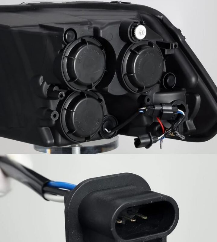 AlphaRex 09-18 Dodge Ram 1500HD PRO-Series Proj Headlights Plank Style Black w/Seq Signal/Smoked DRL - 880593