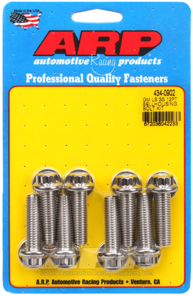 ARP GM LS 12pt Bellhousing Bolt Kit - 434-0902
