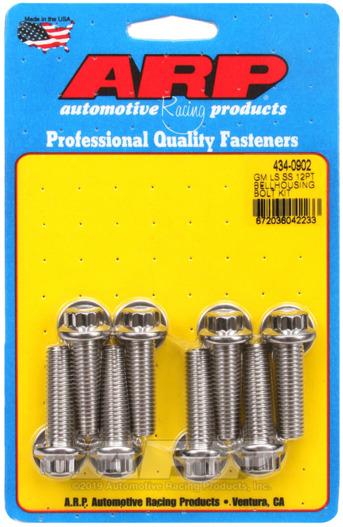 ARP GM LS 12pt Bellhousing Bolt Kit - 434-0902