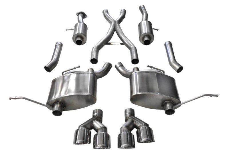 Corsa 2014-2021 Jeep Grand Cherokee 3.6L V6 Polished Sport Cat-Back Exhaust - 14984