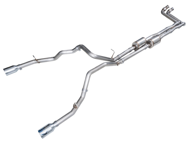 AWE Tuning 2025+ RAM 1500 3.0TT Rebel 0FG Cat-Back Exhaust w/ Chrome Silver Tips - 3015-32531
