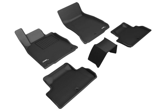 3D MAXpider 2019-2023 Genesis G70 RWD Kagu 1st & 2nd Row Floormat - Black - L1GS00501509