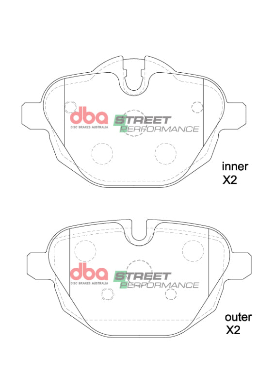 DBA 11-17 BMW 528i SP Performance Rear Brake Pads - DB2225SP