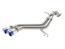 Load image into Gallery viewer, aFe Takeda 13-17 Hyundai Veloster L4-1.6L 2-1/2in 304 SS Axle-Back Exhaust w/ Blue Flame Tips - 49-37019-L