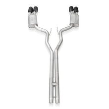 Load image into Gallery viewer, Stainless Works 2020 Ford GT500 Redline Catback H-Pipe Exhaust Factory Connect - Black Tips - GT500CBHFCRB