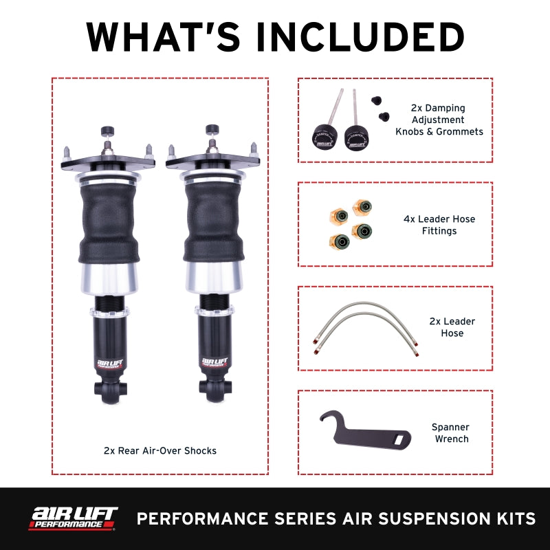 Air Lift Performance 12-25 Subaru BRZ / 12-20 Toyota GT86 Rear Air Suspension Kit - 76506