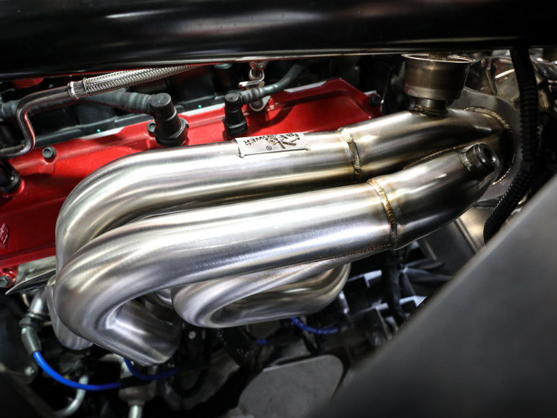 aFe Twisted 304SS Header 2020 Chevy Corvette (C8) 6.2L V8 - Titanium Ceramic Coated - 48-34148-T
