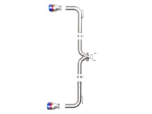 Load image into Gallery viewer, aFe Takeda 2-1/2in 304 SS Axle-Back Exhaust w/ Blue Flame Tips 14-18 Mazda 3 L4 2.0L/2.5L - 49-37014-L