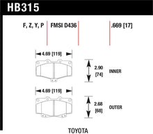 Load image into Gallery viewer, Hawk LTS Street Brake Pads - HB315Y.669
