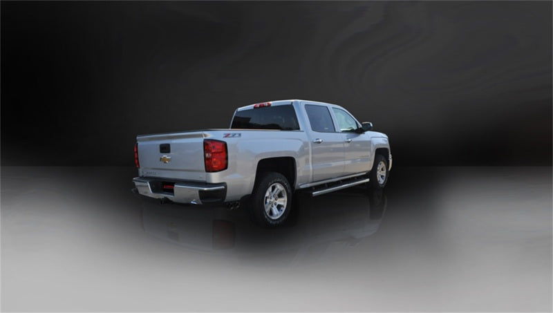 Corsa 14-19 GMC Sierra/Chevy Silv 1500 Crew Cab/Short Bed 5.3L V8 Black Sport Single Side CB Exhaust - 14873BLK