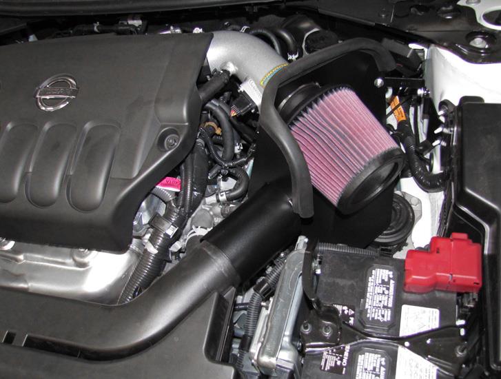K&N 07-10 Nissan Altima 2.5L Silver Typhoon Short Ram Intake - 69-7061TS