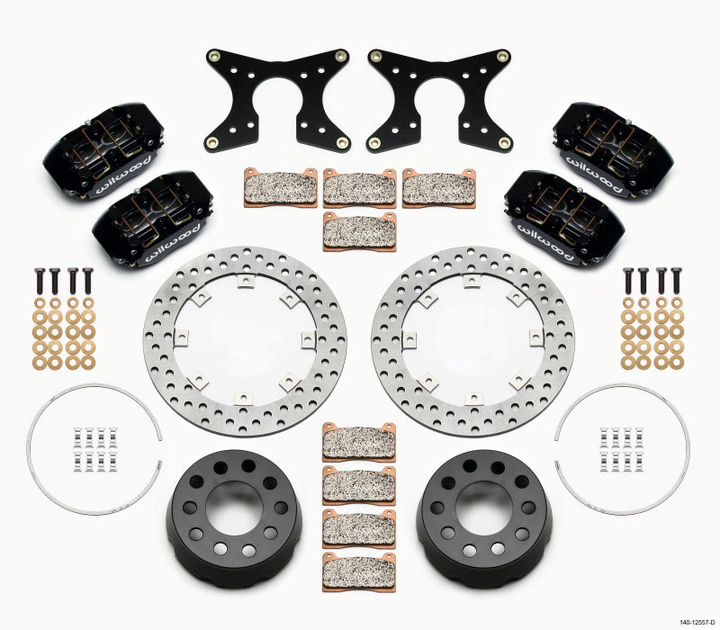 Wilwood Dynapro Lug Mount Dual Rear Dynamic Kit SA Drilled M-W/Lamb Ends .690in Studs - 140-12557-D